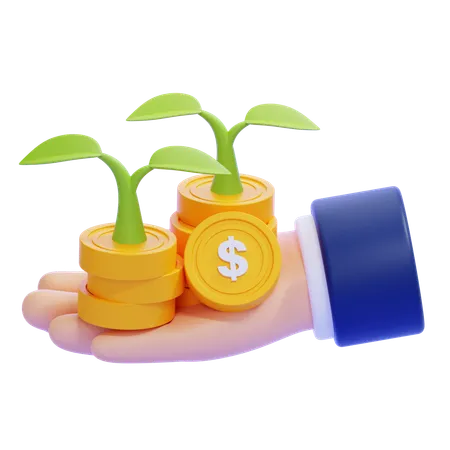 Financiar investimento  3D Icon