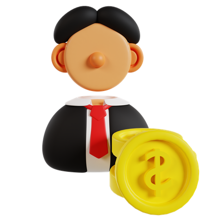 Financier  3D Icon