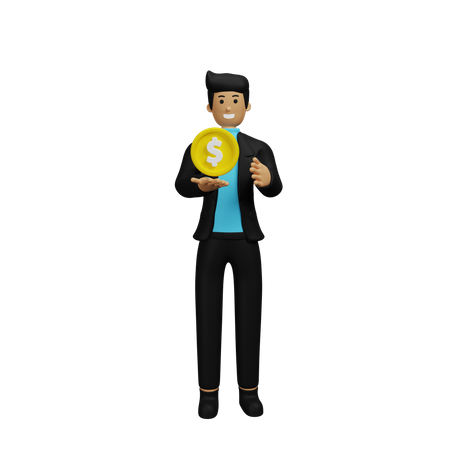 Financiero  3D Illustration