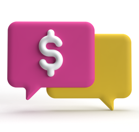 Finanz-Chat  3D Icon