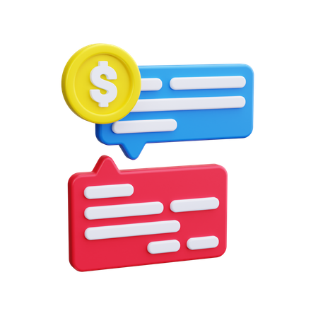 Finanz-Chat  3D Icon