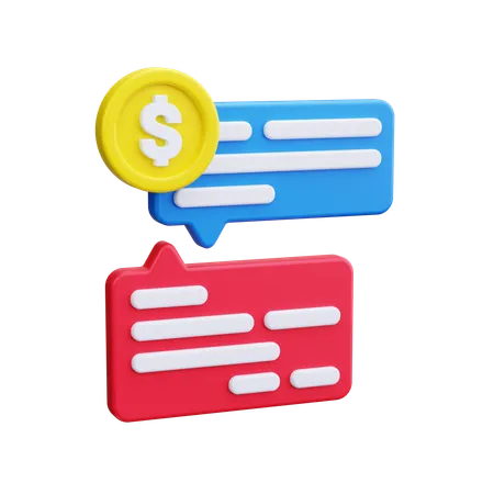 Finanz-Chat  3D Icon