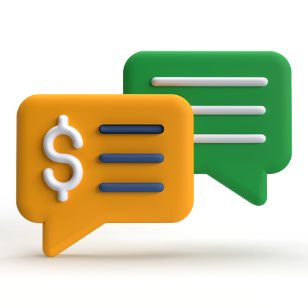 Finanz-Chat  3D Icon