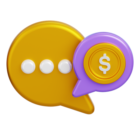 Finanz-Chat  3D Icon