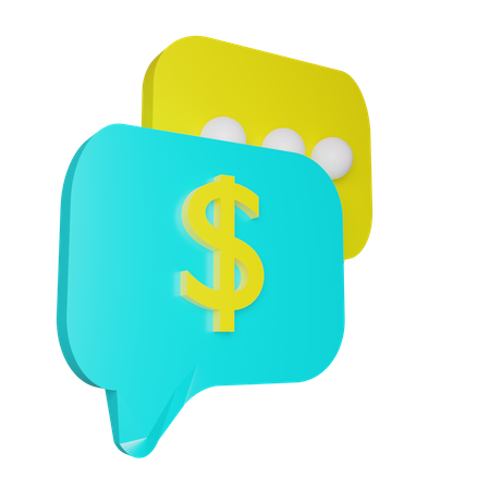 Finanz-Chat  3D Icon