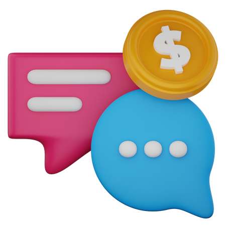 Finanz-Chat  3D Icon
