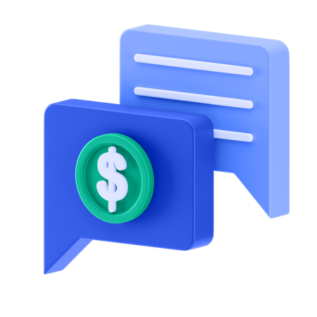 Finanz-Chat  3D Icon