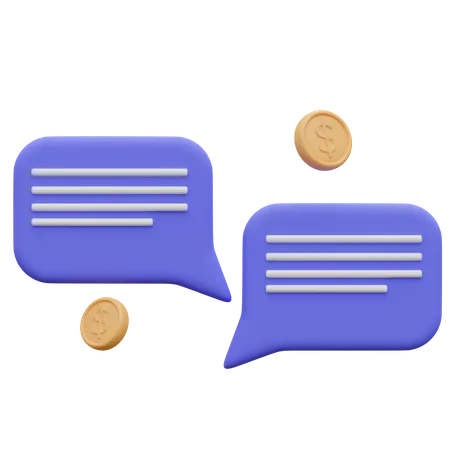 Finanz-Chat  3D Icon