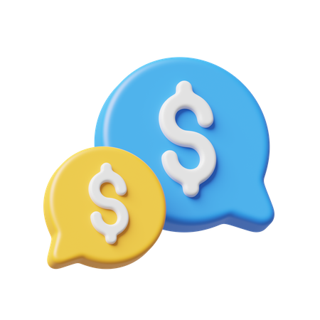 Finanz-Chat  3D Icon