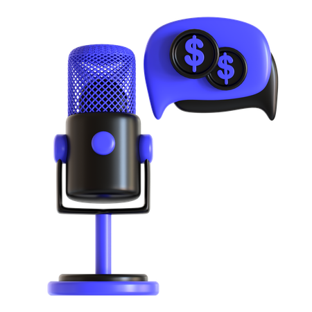 Finanz-Podcast  3D Icon