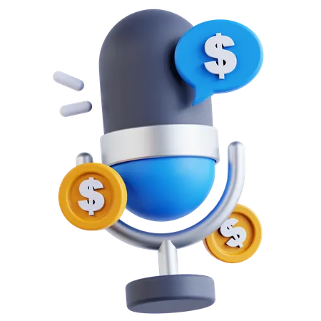 Finanz-Podcast  3D Icon