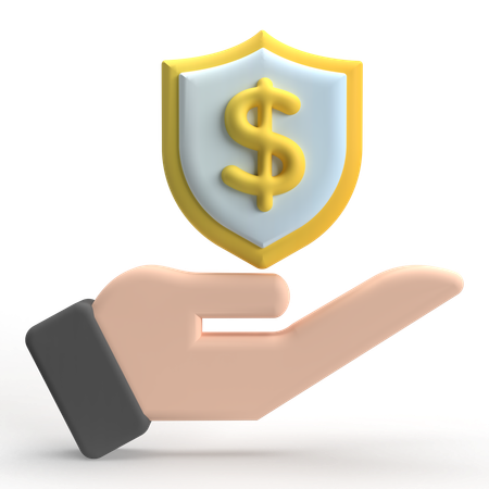 Finanzielle Sicherheit  3D Icon