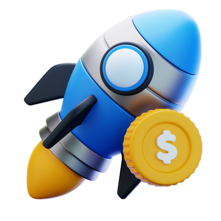 Finanz-Startup  3D Icon