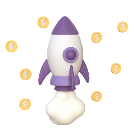 Finanzielles Startup  3D Icon