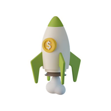 Finanzielles Startup  3D Icon