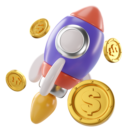 Finanzielles Startup  3D Icon