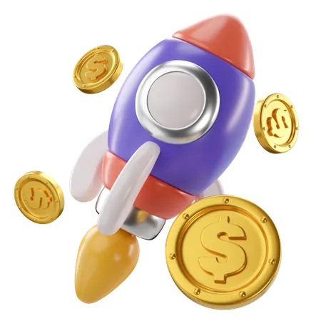 Finanzielles Startup  3D Icon