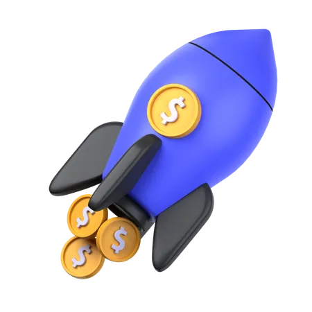 Finanzielles Startup  3D Icon