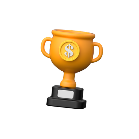 Finanzielle Trophäe  3D Icon