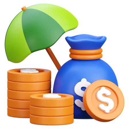 Finanzversicherung  3D Icon