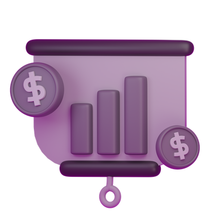 Finanzanalyse  3D Icon