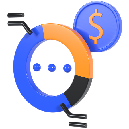 Finanzanalyse  3D Illustration