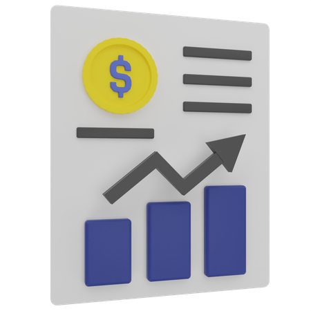 Finanzanalyse  3D Illustration