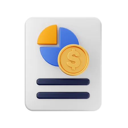 Finanzanalyse  3D Icon