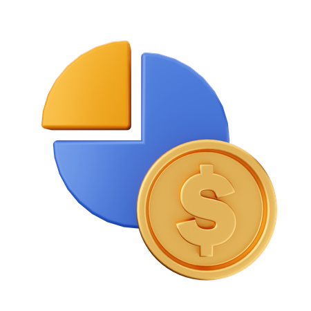 Finanzanalyse  3D Icon