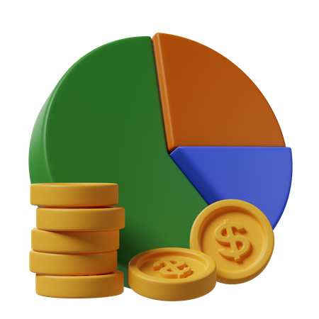 Finanzanalyse  3D Icon