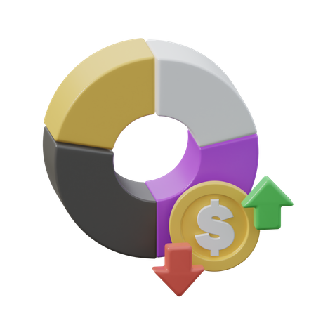 Finanzanalyse  3D Icon