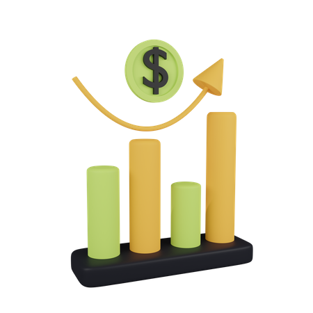 Finanzanalyse  3D Icon