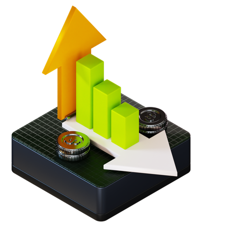 Finanzanalysen  3D Icon