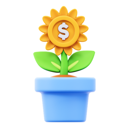 Las finanzas crecen  3D Icon