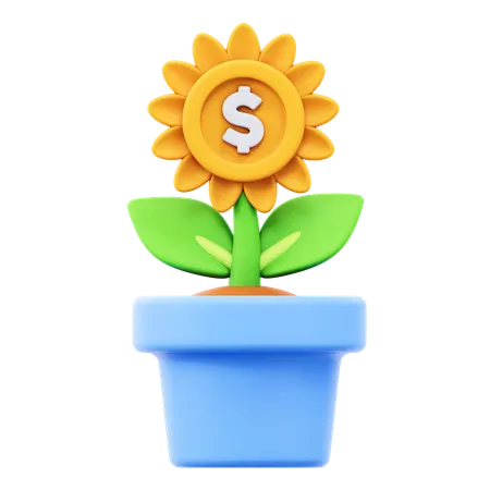 Las finanzas crecen  3D Icon