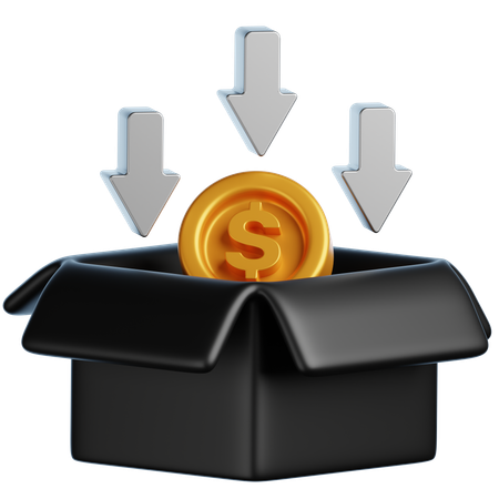 Financiación colectiva de finanzas  3D Icon