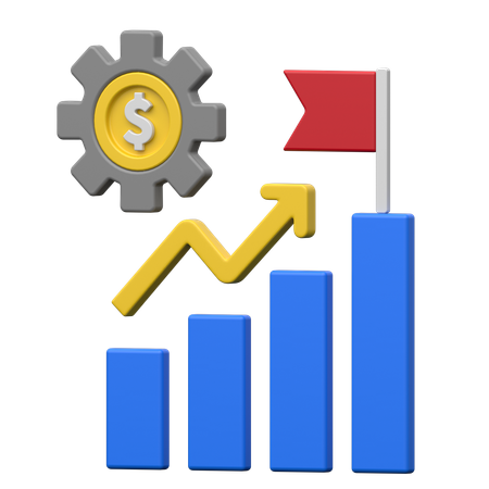 Desarrollo financiero  3D Icon