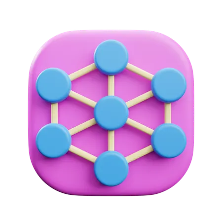 Finanzas descentralizadas 3D Icon