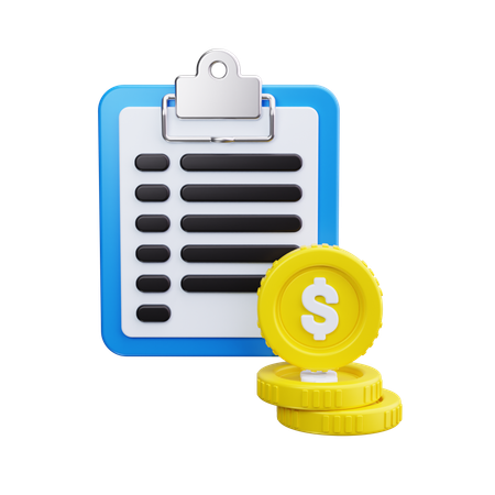 Finanzbericht  3D Icon