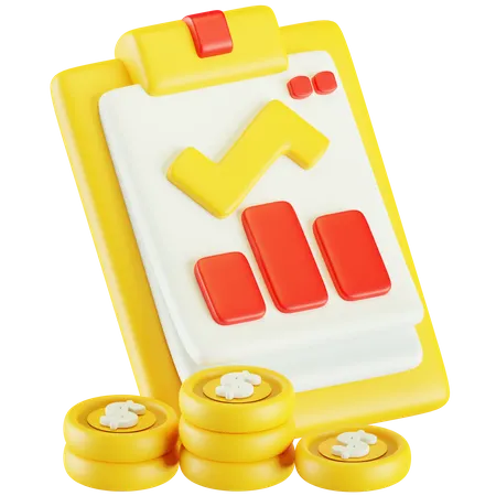 Finanzbericht  3D Icon