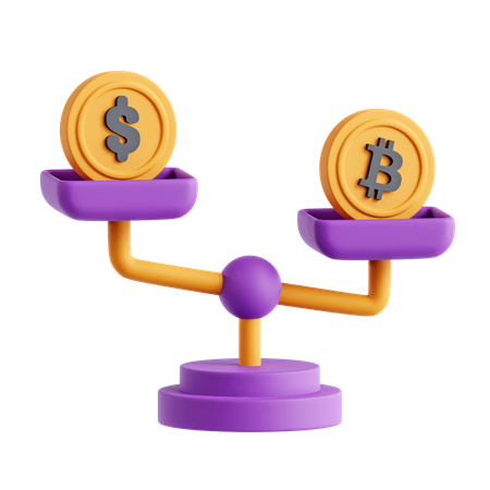 Finanzielle Balance  3D Icon