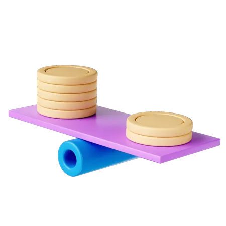 Finanzielle Balance  3D Icon