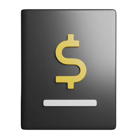 Finanzbuch  3D Icon