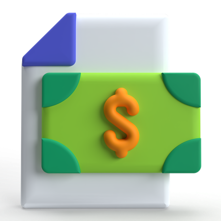 Finanzdatei  3D Icon