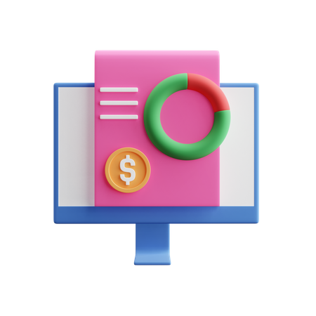 Finanzdiagramm  3D Icon