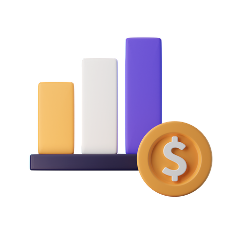 Finanzdiagramm  3D Icon