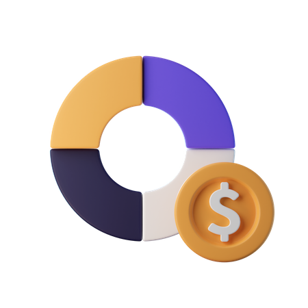 Finanzdiagramm  3D Icon