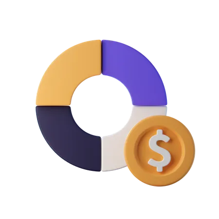 Finanzdiagramm  3D Icon