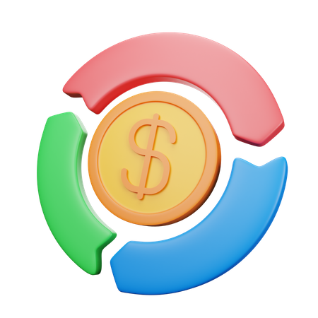 Finanzdiagramm  3D Icon