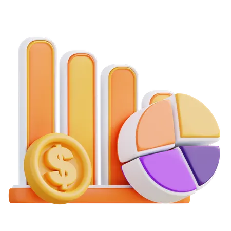 Finanzdiagramm  3D Icon